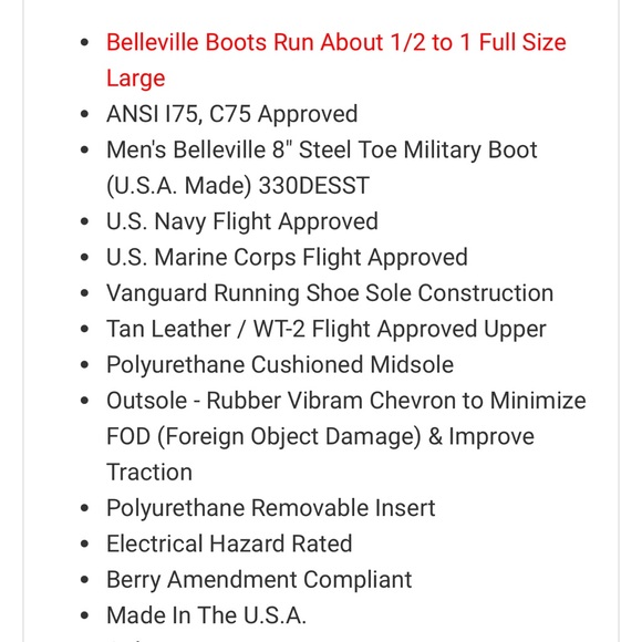 ladies or men’s Military Steel Toe tan leather size 5.5, runs large - Picture 12 of 12